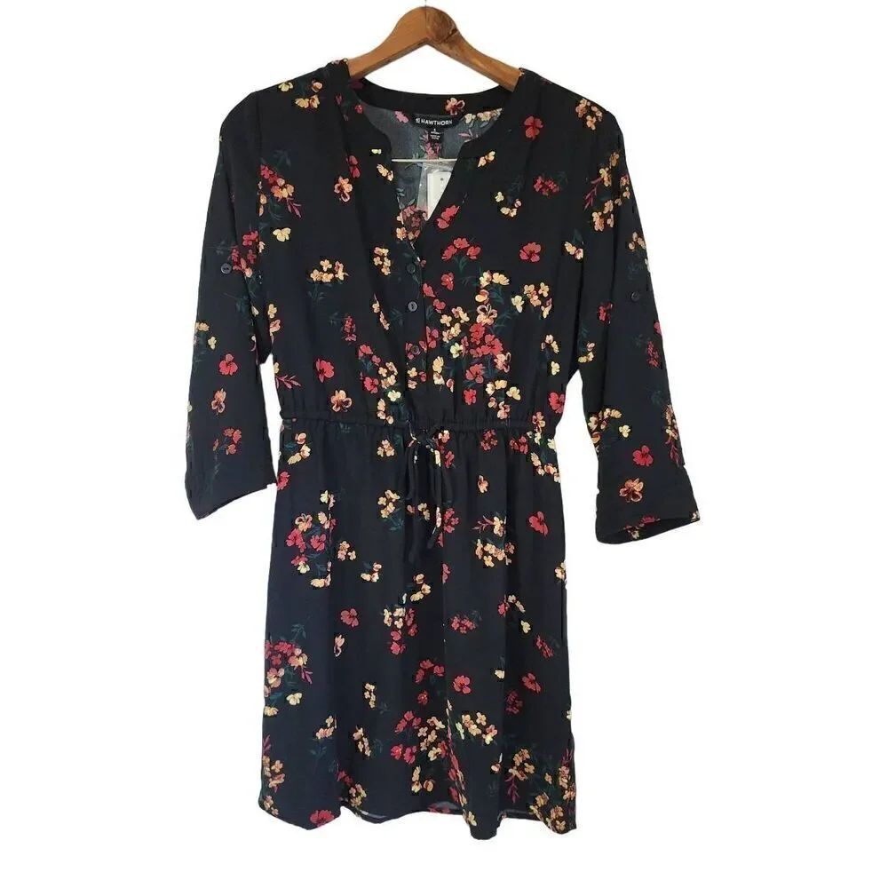 41 Hawthorn Claira Tie Waist Dress Women's Size S Petite G14
